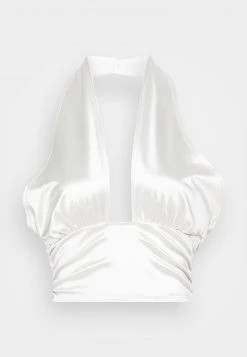 Nly By Nelly TWIST NECK - Top - Off White, Damen -Nly by Nelly Verkaufsladen b0755ab69d7342998a942c1ae5b8e88f
