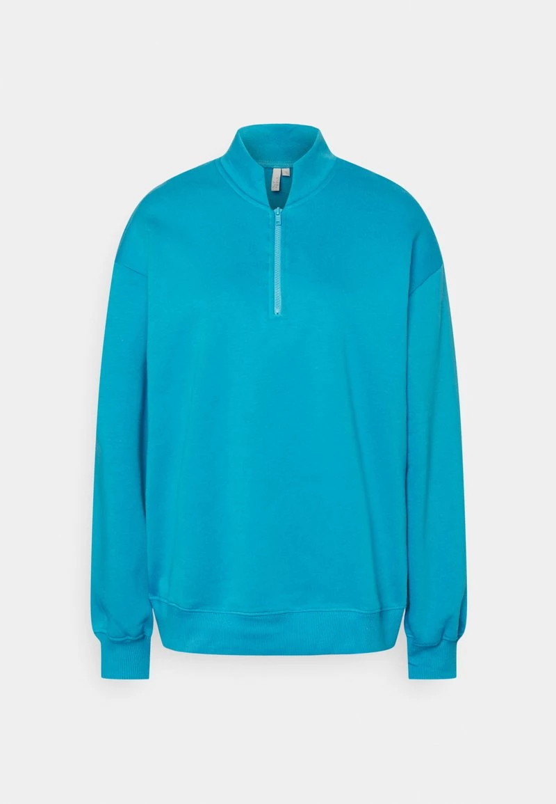 Nly By Nelly HALF ZIP STATEMENT SWEAT - Sweatshirt - Blue, Damen 6 Nly By Nelly HALF ZIP STATEMENT SWEAT - Sweatshirt - Blue, Damen – Bild 4