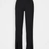 Nly By Nelly STRAIGHT SLIT PANTS - Stoffhose - Black, Damen -Nly by Nelly Verkaufsladen b0c21eae9620418eb645c7854f2dcdf6
