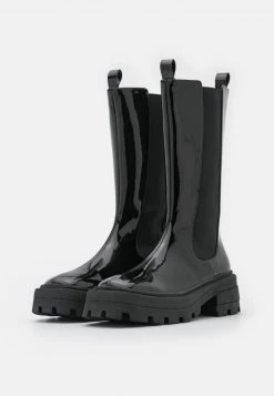 Nly By Nelly SLENDER CHELSEA BOOT - Plateaustiefel - Shiny Black, Damen -Nly by Nelly Verkaufsladen b0de0a685662412cbf8691ea6e6e38f7