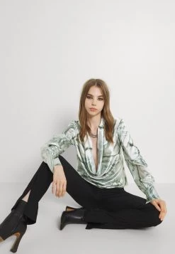 Nly By Nelly Bluse - Green, Damen -Nly by Nelly Verkaufsladen b0f52e9308d94db29d0d143a57025704