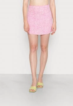 Nly By Nelly PRINTED SKIRT - Minirock - Pink, Damen