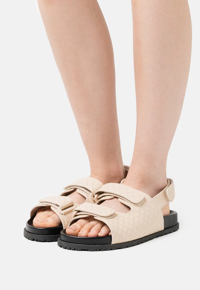 Nly By Nelly QUILTED - Riemensandalette - Beige, Damen 3 Nly By Nelly QUILTED - Riemensandalette - Beige, Damen