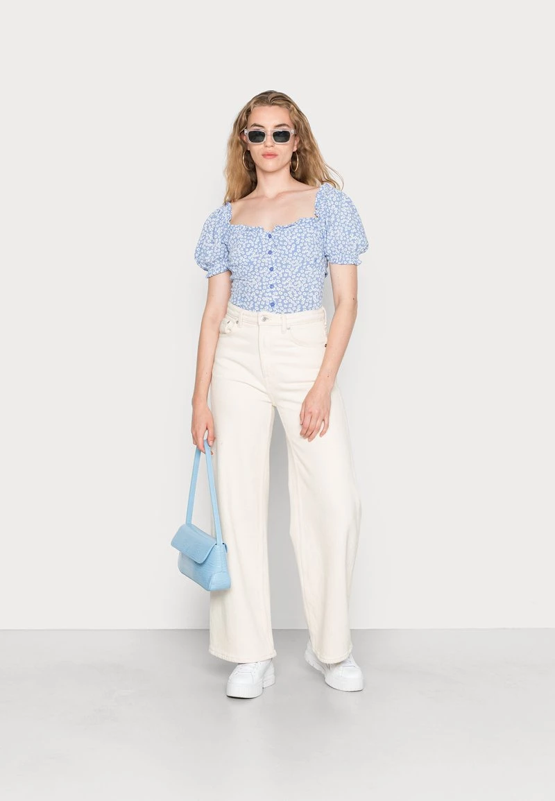 Nly By Nelly FLIRTY BUTTON BLOUSE - Bluse - Blue, Damen 4 Nly By Nelly FLIRTY BUTTON BLOUSE - Bluse - Blue, Damen – Bild 2