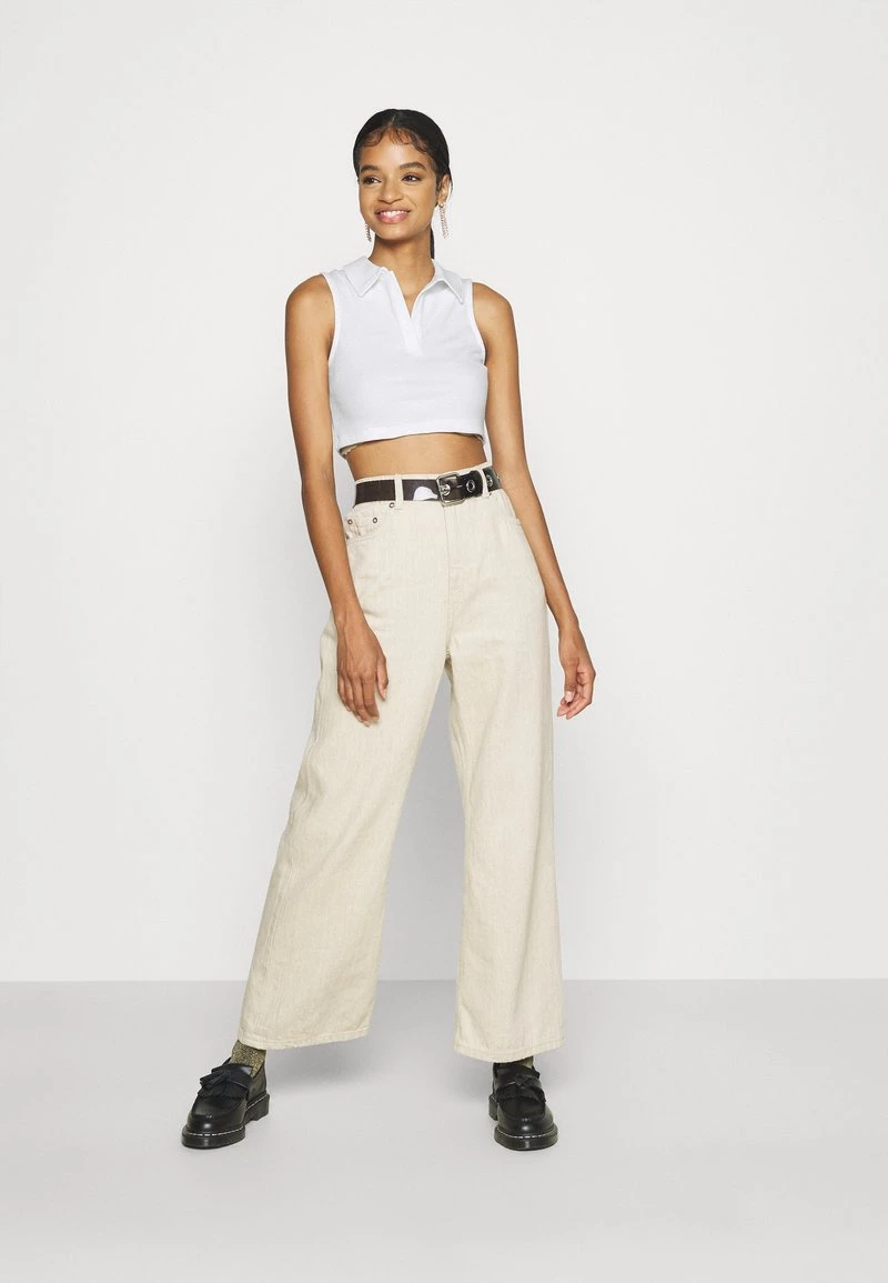 Nly By Nelly CROPPED COLLAR - Top - White, Damen 4 Nly By Nelly CROPPED COLLAR - Top - White, Damen – Bild 2