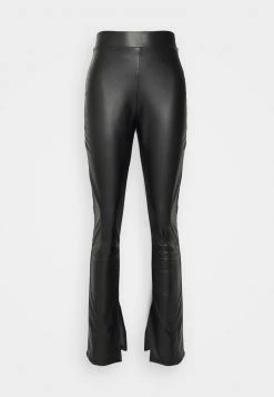 Nly By Nelly STUNNING SLIT PANTS - Stoffhose - Black, Damen -Nly by Nelly Verkaufsladen bd02e14ceb1d4072a07bb8f77bac63d1