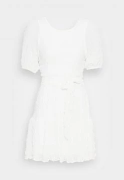 Nly By Nelly OPEN BACK DRESS - Freizeitkleid - White, Damen -Nly by Nelly Verkaufsladen bdbdc204077c4a2e84ba4e59df57c417