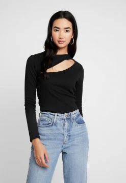 Nly By Nelly CUT OUT - Langarmshirt - Black, Damen