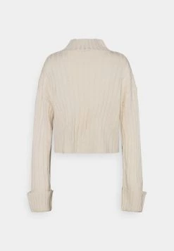 Nly By Nelly CROPPED TURTLE NECK - Strickpullover - Beige, Damen -Nly by Nelly Verkaufsladen c0f760ed81eb4c63a7809f708329b6c6