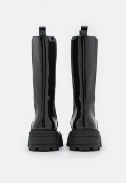 Nly By Nelly SLENDER CHELSEA BOOT - Plateaustiefel - Shiny Black, Damen -Nly by Nelly Verkaufsladen c164d88dbe96488aae2be72841a8abde