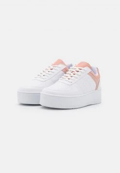 Nly By Nelly COLOR COURT - Sneaker Low - White/pink, Damen -Nly by Nelly Verkaufsladen c17a9537eef14b2ea6c6e54ac98fecac