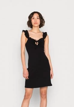 Nly By Nelly IN LOVE DRESS - Freizeitkleid - Black, Damen -Nly by Nelly Verkaufsladen c2c73d608d54443ea98cd6c96f6c74eb