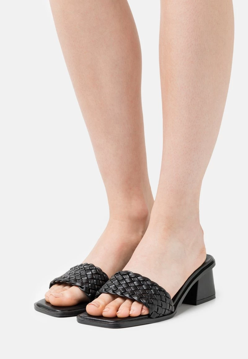 Nly By Nelly BRAIDED SLIP IN - Pantolette Hoch - Black, Damen 3 Nly By Nelly BRAIDED SLIP IN - Pantolette Hoch - Black, Damen