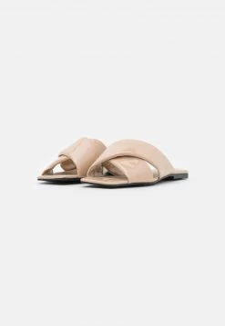 Nly By Nelly PADDED CRISS CROSS - Pantolette Flach - Creme, Damen -Nly by Nelly Verkaufsladen c39885807a034d1ca8bf8c5f0720e0c7