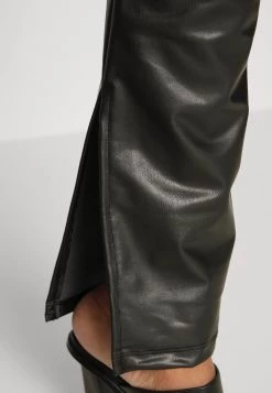 Nly By Nelly STUNNING SLIT PANTS - Stoffhose - Black, Damen -Nly by Nelly Verkaufsladen c5f3561ffe2b45fb81eb2aabbe7360ad