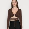 Nly By Nelly FABULOUS RING - Top - Brown, Damen -Nly by Nelly Verkaufsladen c620816306b744508d0a38d894414027