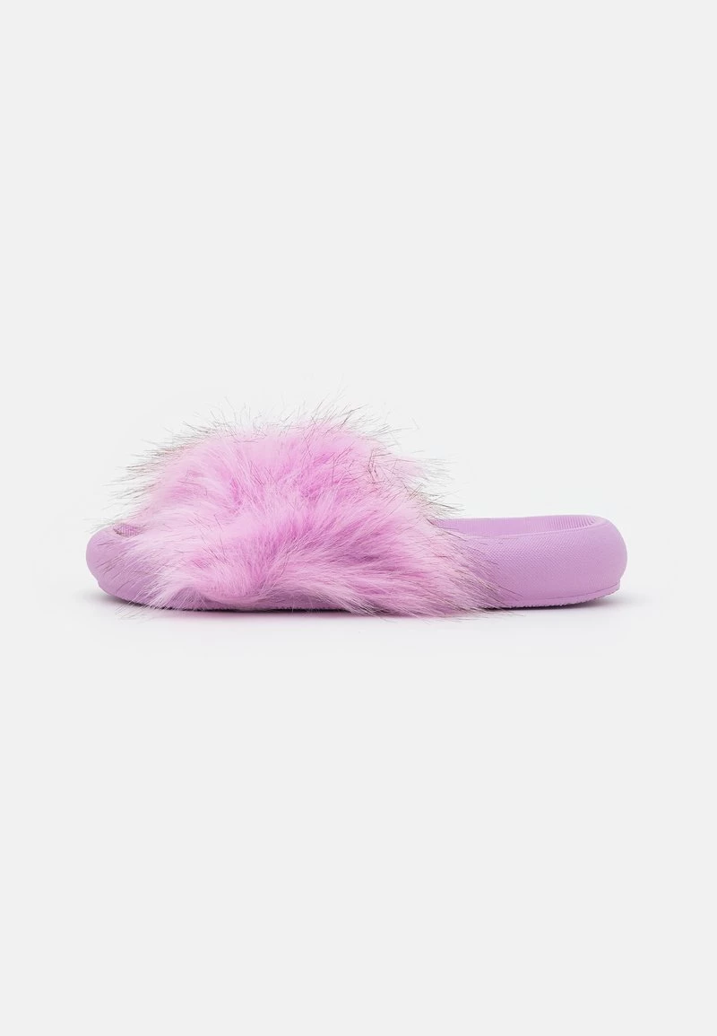 Nly By Nelly FLUFFY SLIDER - Pantolette Flach - Purple, Damen 4 Nly By Nelly FLUFFY SLIDER - Pantolette Flach - Purple, Damen – Bild 2