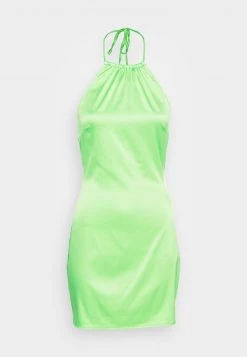 Nly By Nelly GLOSSY HALTERNECK DRESS - Cocktailkleid/festliches Kleid - Light Green, Damen -Nly by Nelly Verkaufsladen ca5e19caa72b4a69baaccdf154d528ca
