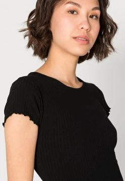 Nly By Nelly FRILL EDGE DRESS - Etuikleid - Black, Damen -Nly by Nelly Verkaufsladen cda73ccbf46448d496364e9e14a078e6