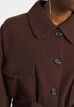 Nly By Nelly MY DEAREST SHACKET - Kurzmantel - Brown, Damen -Nly by Nelly Verkaufsladen ced5749f1d044f27a300af07deb8592f
