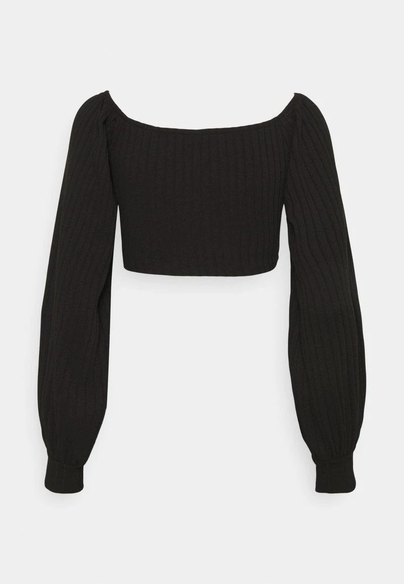 Nly By Nelly LUXURIOUS DRAWSTRING - Langarmshirt - Black, Damen 9 Nly By Nelly LUXURIOUS DRAWSTRING - Langarmshirt - Black, Damen – Bild 7