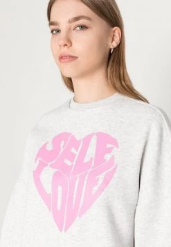 Nly By Nelly SELF LOVE OVERSIZE - Sweatshirt - Greymelange, Damen -Nly by Nelly Verkaufsladen d38823266f8843f39c1ee336be0de95c