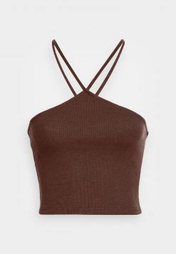 Nly By Nelly LUXURIOUS HALTERNECK STRAP - Top - Brown, Damen -Nly by Nelly Verkaufsladen d3d5a7d128314d75a48fcfaf4864ee3e