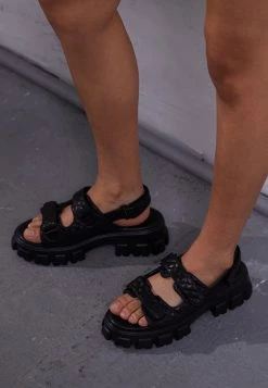 Nly By Nelly CHUNKY - Plateausandalette - Black, Damen -Nly by Nelly Verkaufsladen d4c0f364e0f84b15a2921ff7b312b8a3