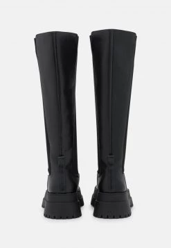 Nly By Nelly UNDER KNEE CHELSEA BOOT - Plateaustiefel - Black, Damen -Nly by Nelly Verkaufsladen d53c01668fb7496290b9ca01115bf771