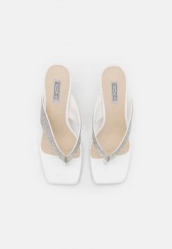 Nly By Nelly GLAMOROUS THONG HEEL - Zehentrenner - White, Damen -Nly by Nelly Verkaufsladen d8d46f928b9347edb0af85c9e0a83771