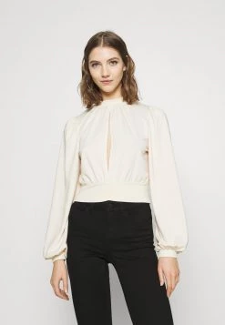Nly By Nelly KEYHOLE FRONT - Langarmshirt - Champagne, Damen