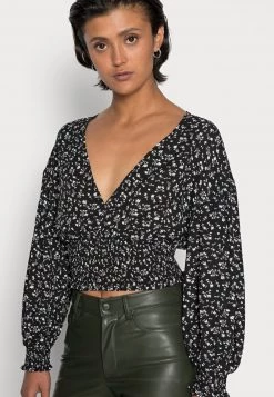 Nly By Nelly SMOCKED WAIST BLOUSE - Bluse - Flower, Damen -Nly by Nelly Verkaufsladen dae10177c9c7407d982416071eda3ecd