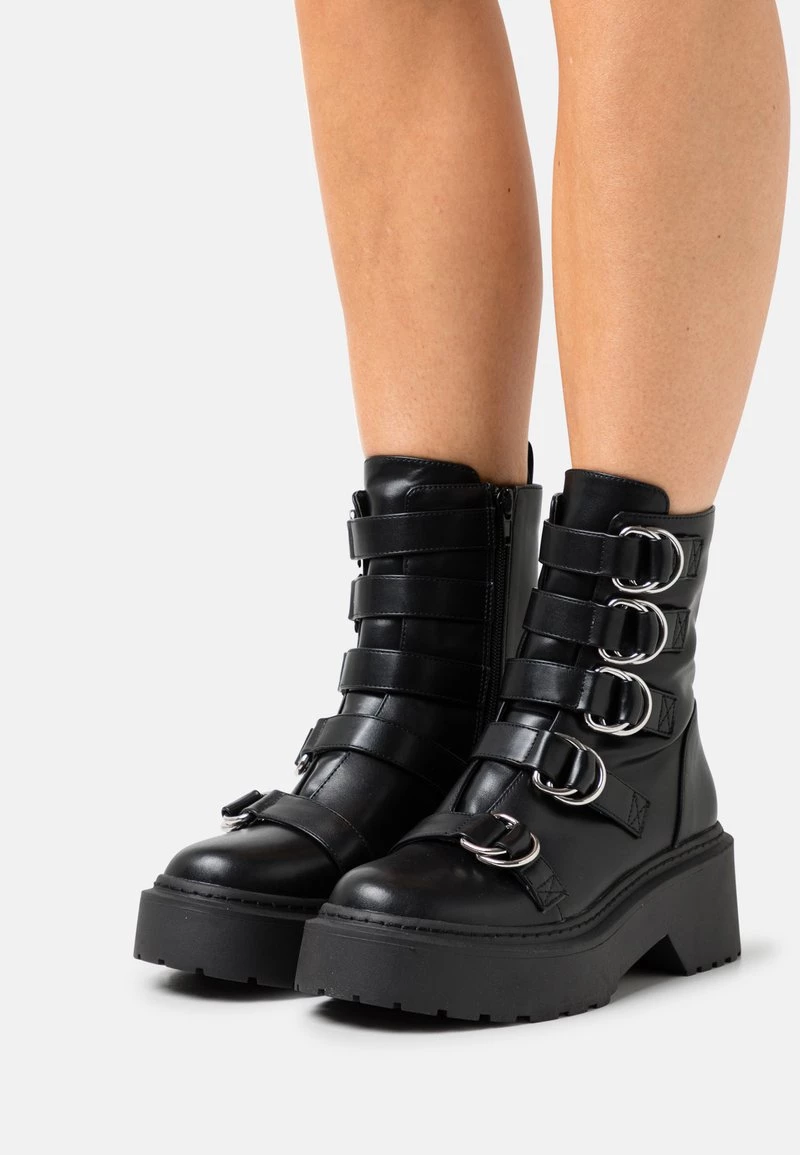 Nly By Nelly CALM COLLECTED BOOTS - Plateaustiefelette - Black, Damen 3 Nly By Nelly CALM COLLECTED BOOTS - Plateaustiefelette - Black, Damen