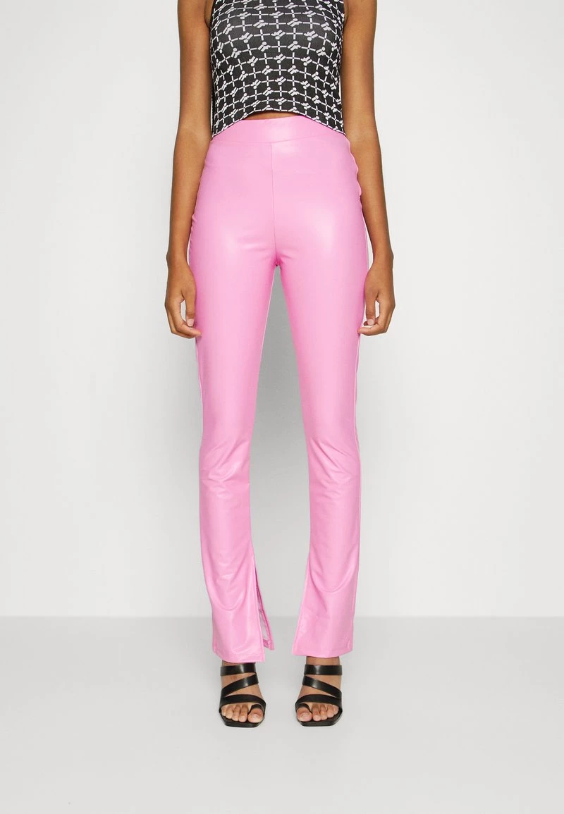 Nly By Nelly STUNNING SLIT PANTS - Stoffhose - Pink, Damen 3 Nly By Nelly STUNNING SLIT PANTS - Stoffhose - Pink, Damen