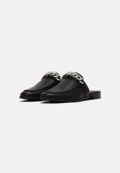 Nly By Nelly CHUNKY CHAIN LOAFER - Pantolette Flach - Black, Damen -Nly by Nelly Verkaufsladen de0745169795437099b42813413d1810
