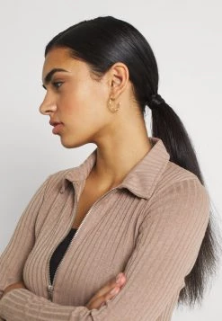 Nly By Nelly DOUBLE ZIP - Strickjacke - Nougat, Damen -Nly by Nelly Verkaufsladen de5269d5c06446f18fd2cb2c0be4af43