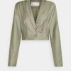 Nly By Nelly EASY CROPPED - Blazer - Green, Damen -Nly by Nelly Verkaufsladen df9376074da94f49b5b0dd21ebd05d22