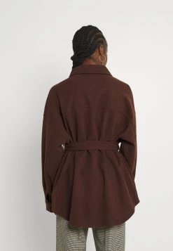Nly By Nelly MY DEAREST SHACKET - Kurzmantel - Brown, Damen -Nly by Nelly Verkaufsladen e74b029be59749b8b2491476768a4774