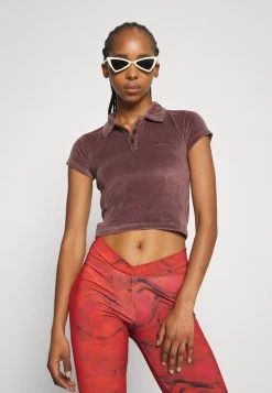 Nly By Nelly WAIST PRINT PANT - Stoffhose - Red, Damen -Nly by Nelly Verkaufsladen e79fcd68d30c4031bb1e30d440bd0731