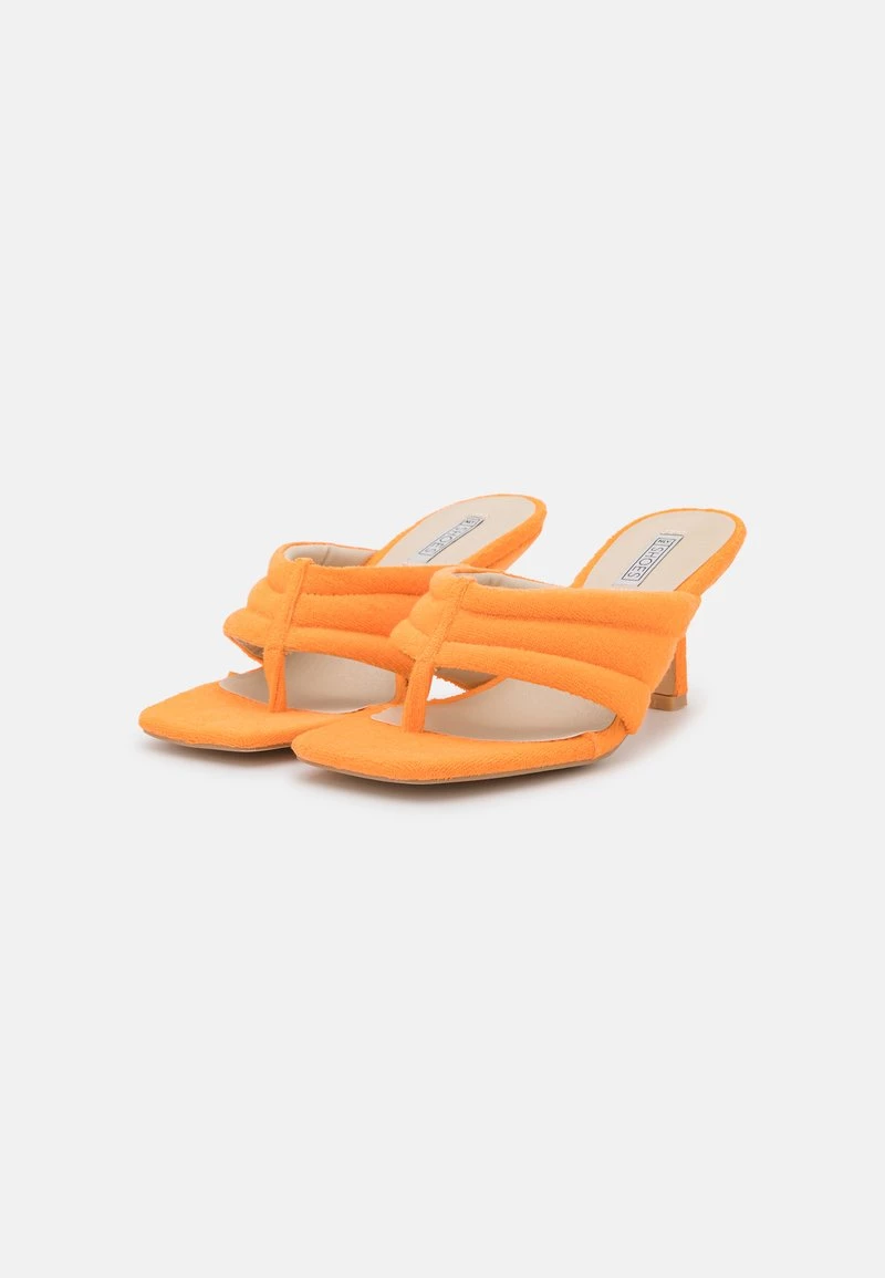 Nly By Nelly DREAM THONG HEEL - Pantolette Hoch - Orange, Damen 5 Nly By Nelly DREAM THONG HEEL - Pantolette Hoch - Orange, Damen – Bild 3