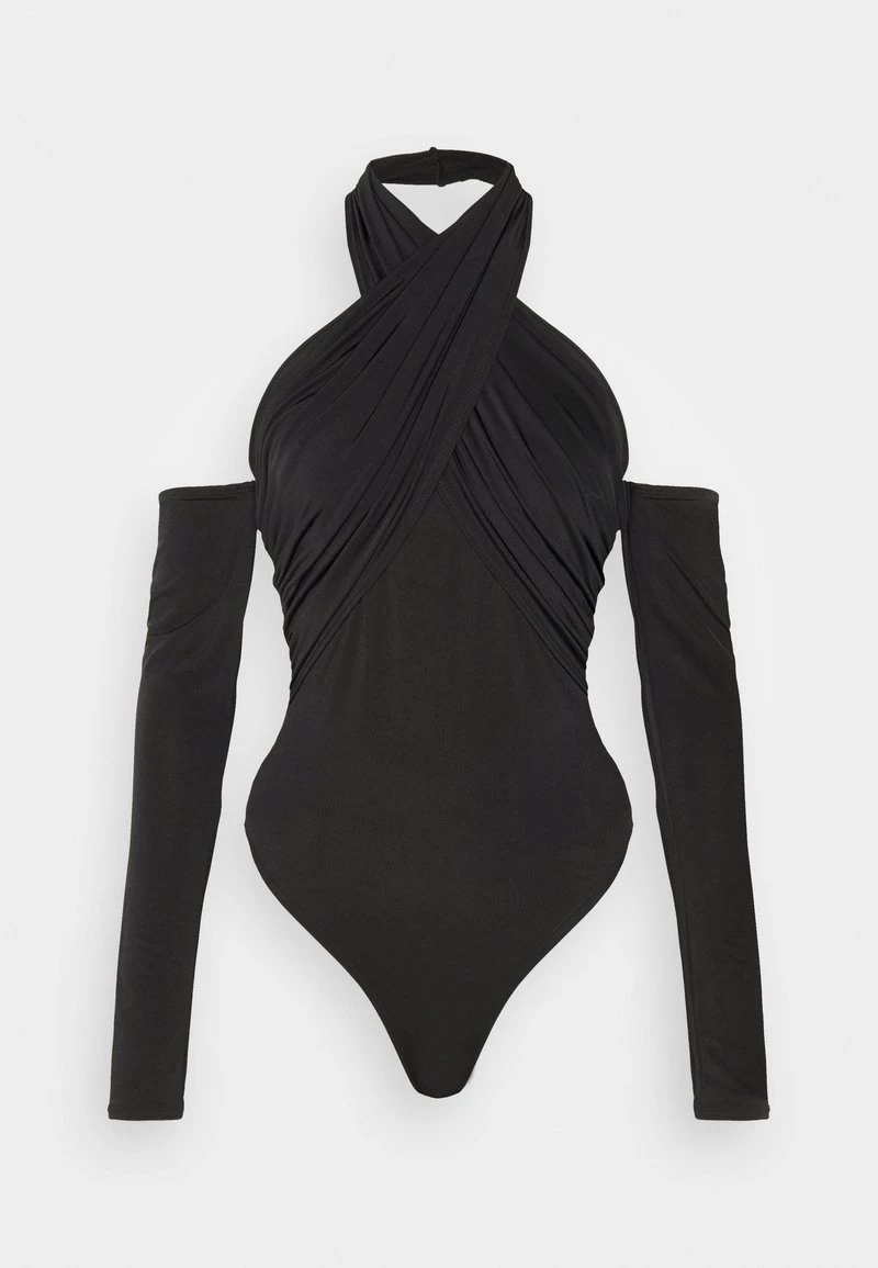 Nly By Nelly WRAP NECK BODY - Langarmshirt - Black, Damen 8 Nly By Nelly WRAP NECK BODY - Langarmshirt - Black, Damen – Bild 6