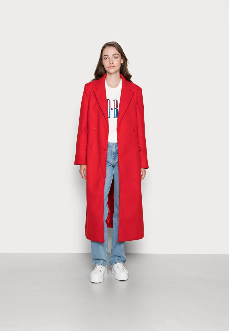 Nly By Nelly GREAT LONG COAT - Klassischer Mantel - Red, Damen 4 Nly By Nelly GREAT LONG COAT - Klassischer Mantel - Red, Damen – Bild 2