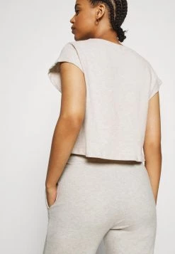 Nly By Nelly COZY TEE - Stoffhose - Beige Mélange, Damen -Nly by Nelly Verkaufsladen ef1a096c5c7144959bcc140d8a3f8f7d