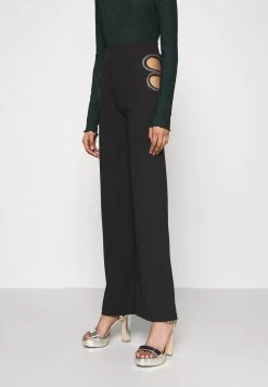 Nly By Nelly CUT OUT PANTS - Stoffhose - Black, Damen