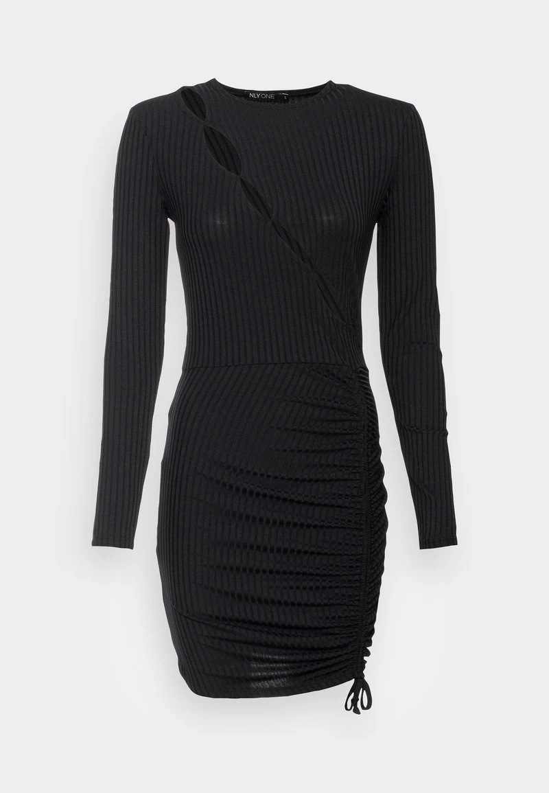 Nly By Nelly PEEK DRESS - Jerseykleid - Black, Damen 6 Nly By Nelly PEEK DRESS - Jerseykleid - Black, Damen – Bild 4