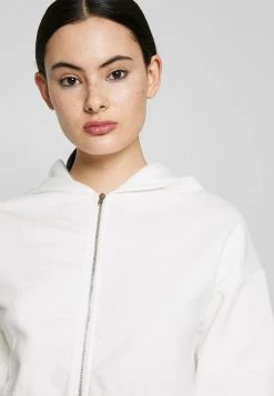 Nly By Nelly CROPPED ZIP HOODIE - Sweatjacke - White, Damen -Nly by Nelly Verkaufsladen f2e862d5f7de42f28db4d546926b5877