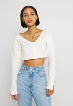 Nly By Nelly MINI CARDIGAN - Strickjacke - Light Grey, Damen