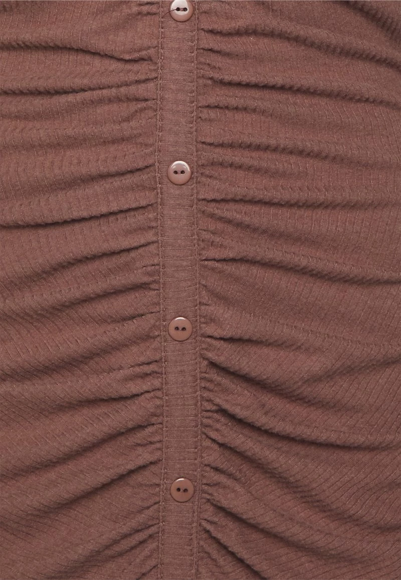 Nly By Nelly RUCHED DRESS - Strickkleid - Brown, Damen 3 Nly By Nelly RUCHED DRESS - Strickkleid - Brown, Damen