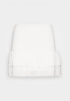Nly By Nelly FRILL SMOCK SKIRT - A-Linien-Rock - White, Damen -Nly by Nelly Verkaufsladen f6ee4f30757c4b69a90bef5a04c07f5e