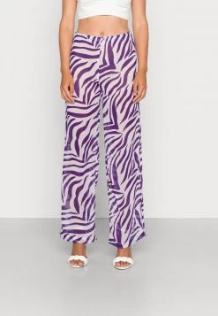 Nly By Nelly FLOWY WIDE LEG PANTS - Stoffhose - Multi Couloured, Damen